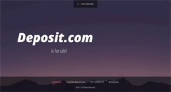 Desktop Screenshot of deposit.com