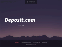 Tablet Screenshot of deposit.com